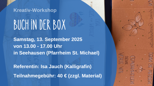 2025 09 13 Sharepic Buch in der Box