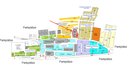 Lageplan Agrarhalle