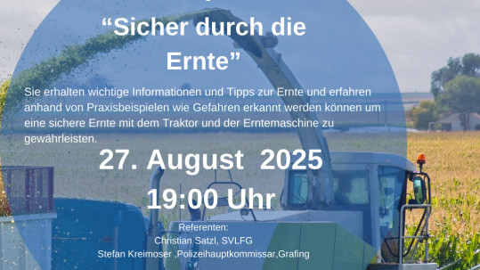 Sicher durch die Ernte