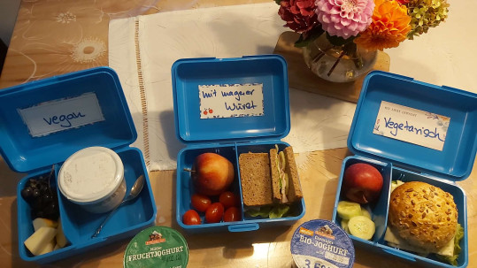 Beispiele für eine Pausenbrotbox