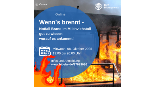 Kurs Brandschutz im Milchviehbetrieb BBV Bildungswerk