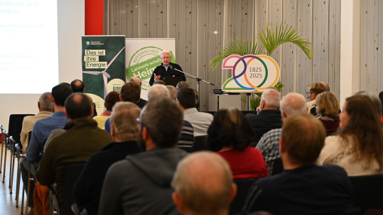 Das Publikum beim Sparkassenforum: Vertreter aus Landwirtschaft, Kommunen und Wirtschaft diskutieren über Erneuerbare Energien, Bioökonomie und Klimaschutz