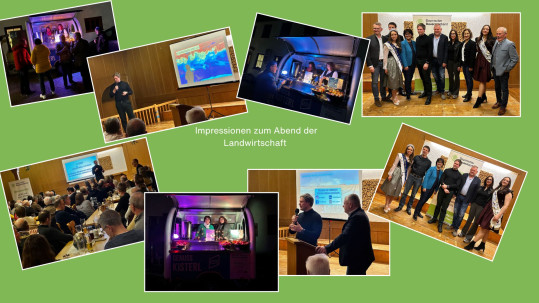Impressionen zum Abend der Landwirtschaft - Genusskisterl - Referent Malte Rubach - Ehrengäste