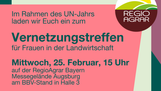 Sharepic zum Vernetzungstreffen anlässlich des UN-Jahrs der Bäuerin und Landwirtin am 25. Februar 2026