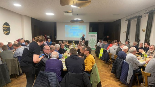 Der Saal im Gasthof Mainlust in Viereth