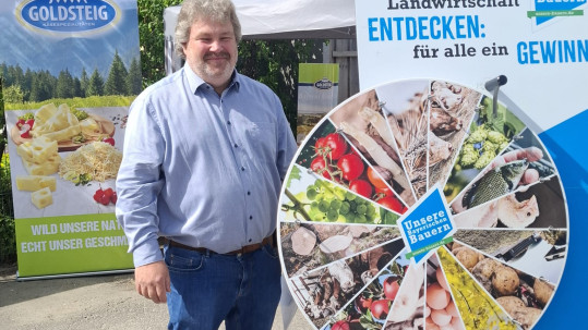Franz Kerscher am Glücksrad