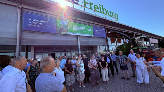 Empfang der Delegierte auf dem Deutschen Bauerntag in Freiburg.