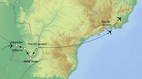 Brasilien Karte_Reiseroute_Next Generation 