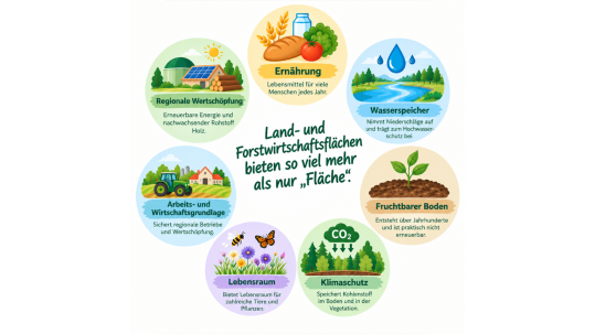 Die vielfältigen Funktionen von land-und forstwirtschaftlichen Flächen